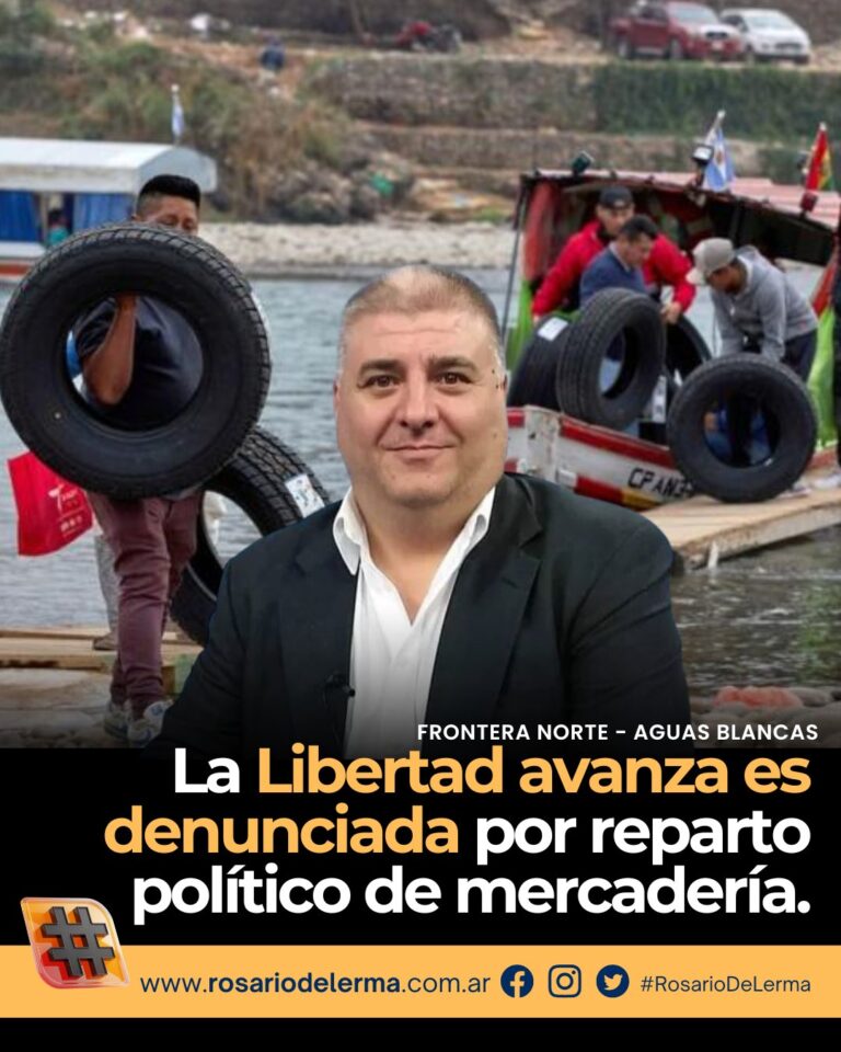 Denuncian reparto político de mercadería por parte de La Libertad Avanza
