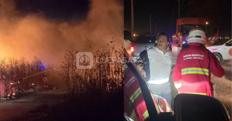 Sáenz recorrio las zonas afectadas por incendios en Salta y pidió extremar los cuidados
