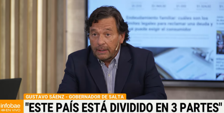 Sáenz: “Con el equilibrio fiscal no se come, no se educa ni arreglan rutas”