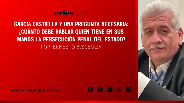 García Castiella y una pregunta necesaria: ¿Cuánto debe hablar quien tiene en sus manos la persecución penal del Estado?